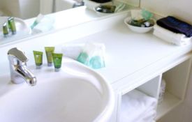 large two-bedroom family suite bathroom